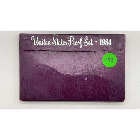 1984 S US Mint Proof Set 5 Coins Original Box & COA Kennedy Half Dollar - Picture 8 of 8